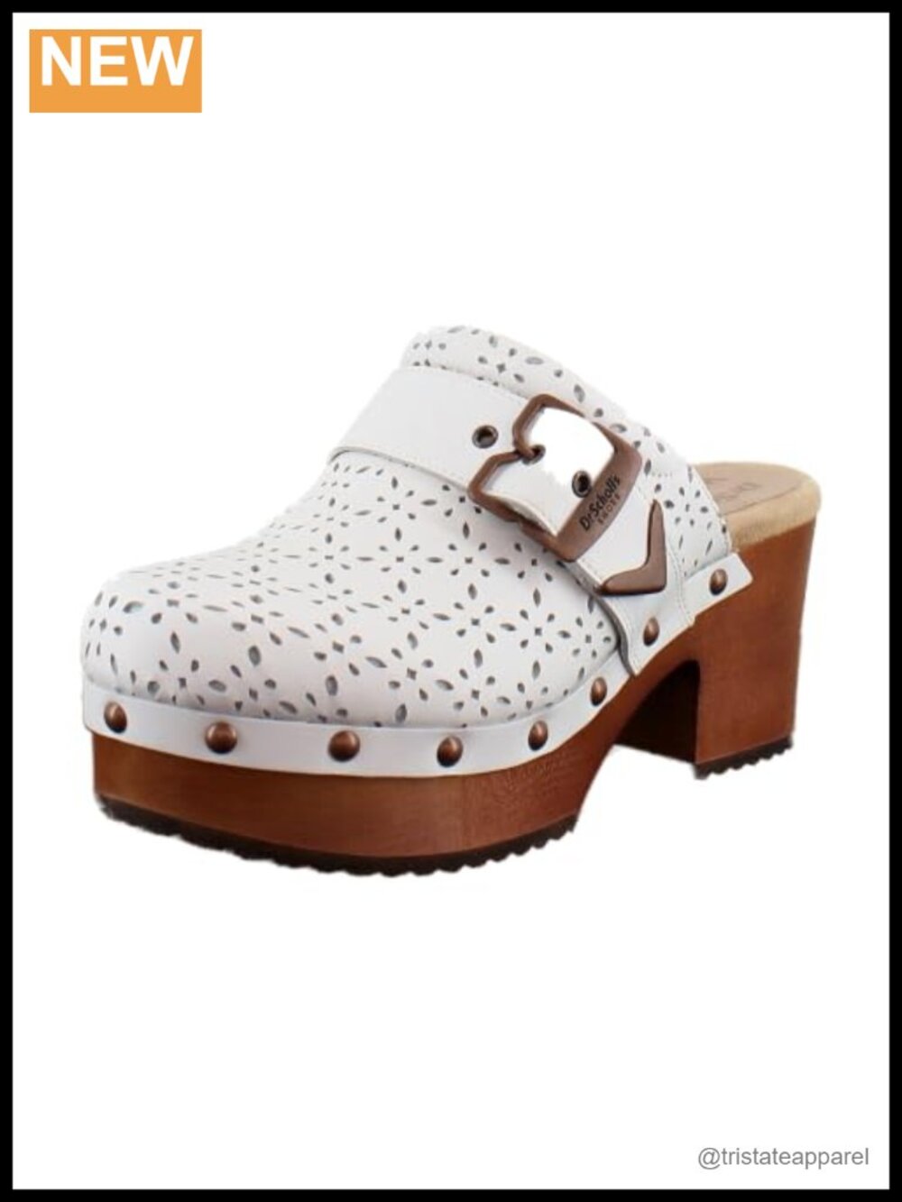 Dr. Scholl's Original Ranch Platform Clog Leather Slip-On Sandal